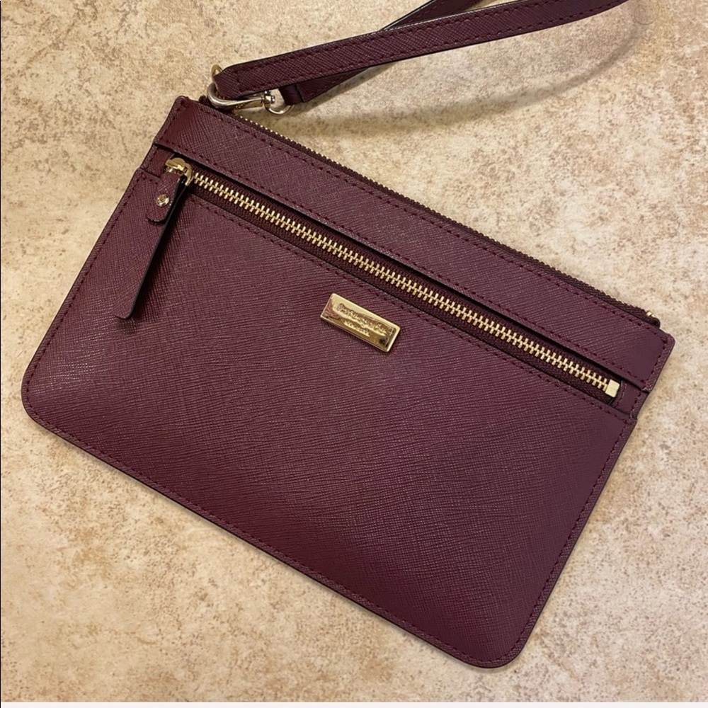Kate Spade Wine Wristlet Wallet